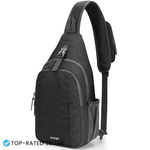 RFID Blocking Sling Backpack Crossbody Daypack Hiking Travel Water Repellent
